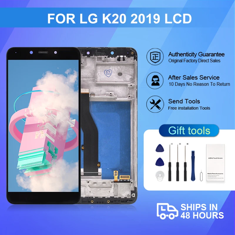 

1Pcs 5.45 Inch K8 Plus Display For LG K20 2019 Lcd Touch Panel Screen Digitizer LM-X120 Assembly Free Shipping With Tools