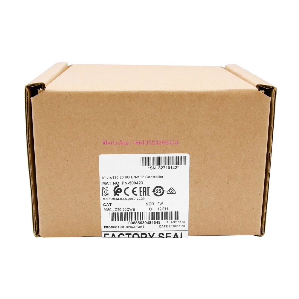 Оригинальный контроллер ввода-вывода Ethernet 2080-LC20-20QWB Micro820 PLC