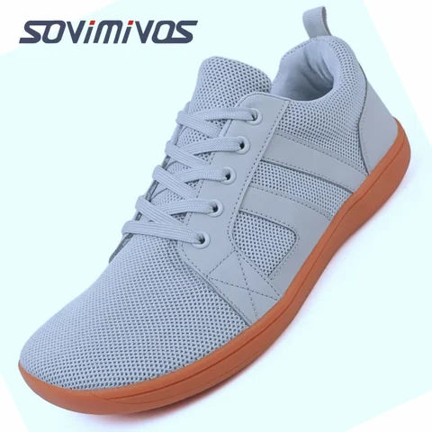 Кроссовки унисекс из дышащего материала, с широким носком, для бега