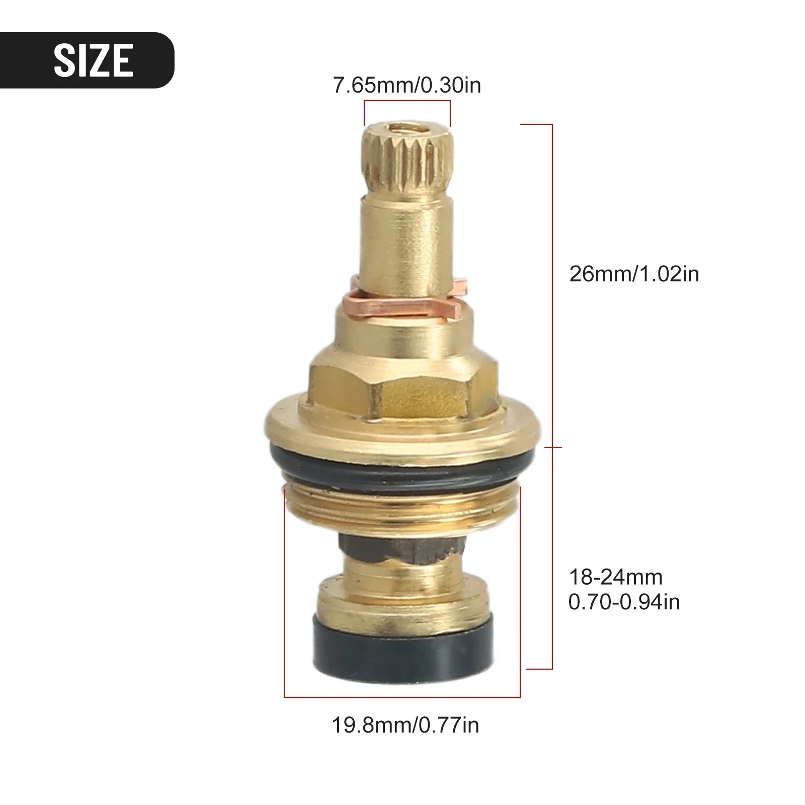 Катушка с медленным открытием латунная катушка для смесителя G1/2 BSP 20-зубчатый