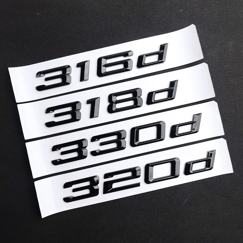 3d ABS черные буквы БАГАЖНИКА АВТОМОБИЛЯ 316d 318d 320d 325d 330d 335d 340d фотоаксессуары для BMW E46 E90 F30 F31 G20
