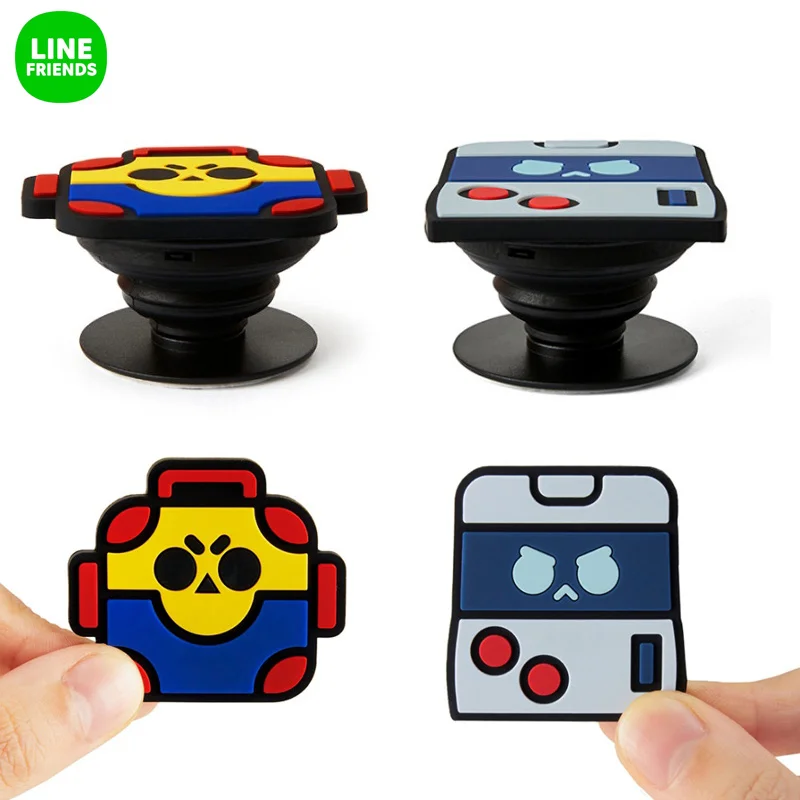 

Line Friends Original Brawl Stars Mobile Phone Stand Cartoon Mobile Phone Holder Cute Folding Gift Spot Goods Fast Delivery