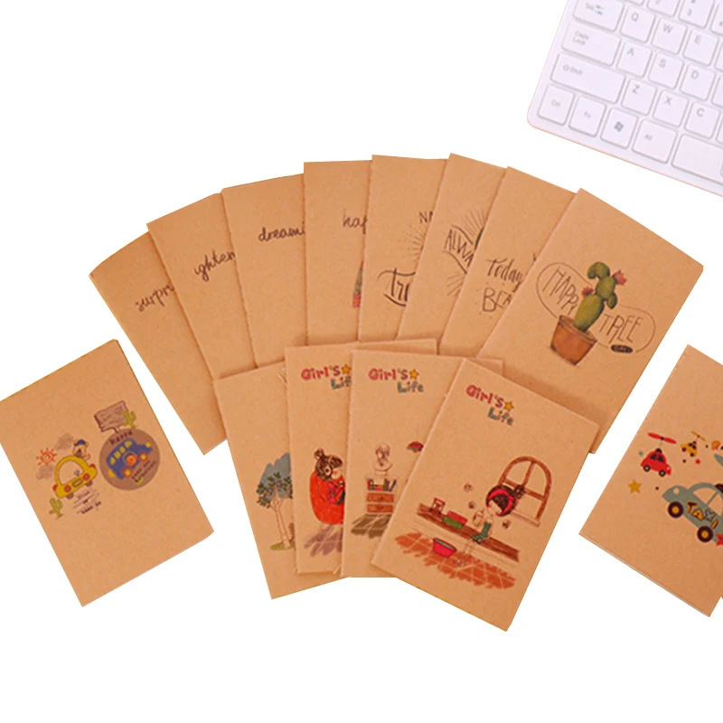 

1pcs/lot Blank Inner Page Mini Portable Notebook Small Diary Notebook Stationery student supplies
