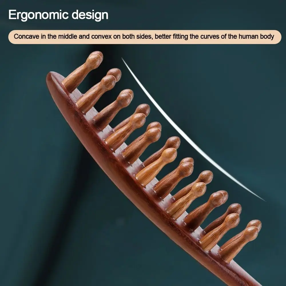 Антистатическая Бриллиантовая расческа бриллиантовая Массажная из сандалового