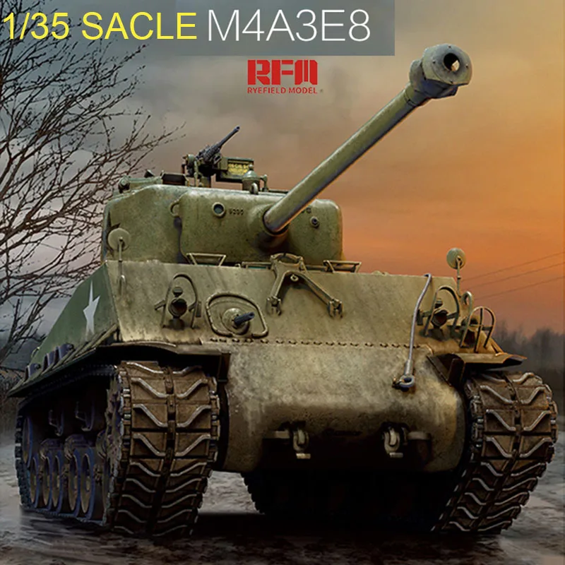 

Assembled Tank RM-5042 American M4A3 Sherman Medium Tank Built-in Version