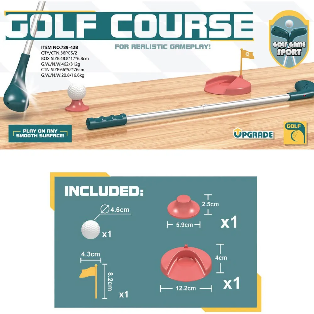 

Children's Golf Practice Table Leisure Sports Toy Plastic Golf Toy For Kids
