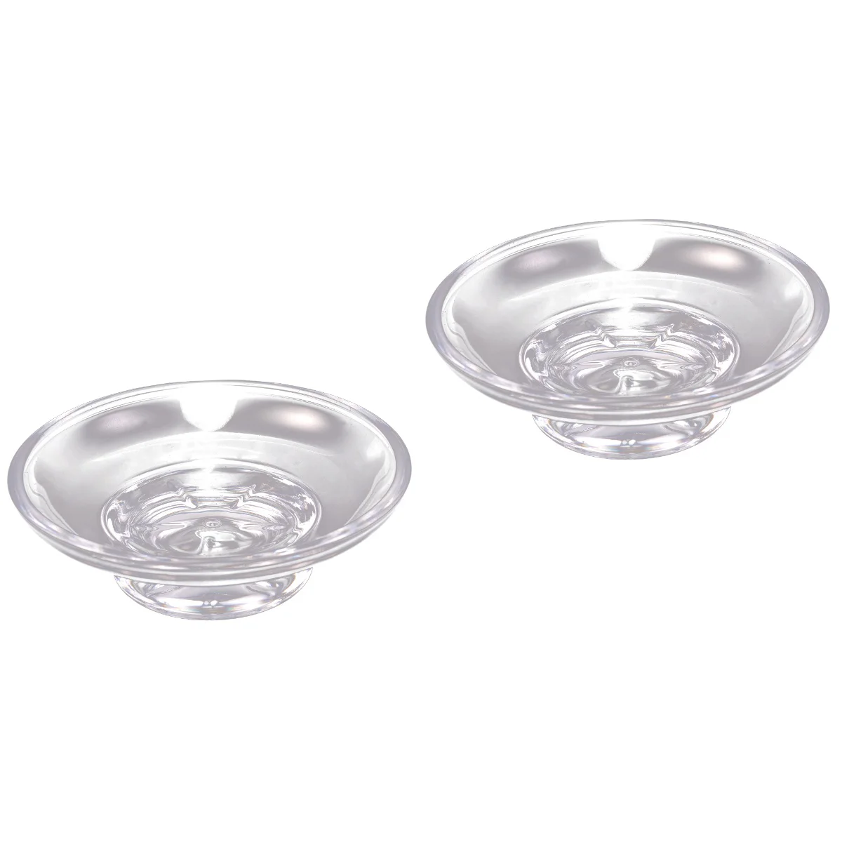 

Soap Dish Holder Box Round Bathroom Bar Clear Bathtub Dishes Container Shower Tray Draining Bowl Crystal Case Savers Stand Sink