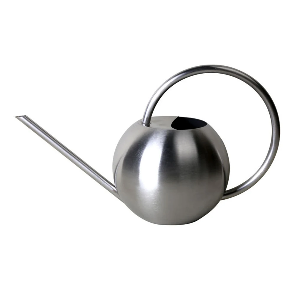 

1000ml Watering Can Portable Patio Anti Corrosion Indoor Plants Home Spherical Long Spout Office Stainless Steel With Handle