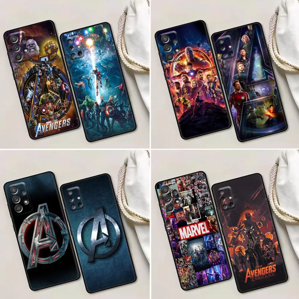 

Phone Case For Samsung Galaxy A32 A33 A31 A23 A22 A21S A13 A12 A11 A03 A02 01 Silicone Cases Cover Marvel Avengers Comics A Logo