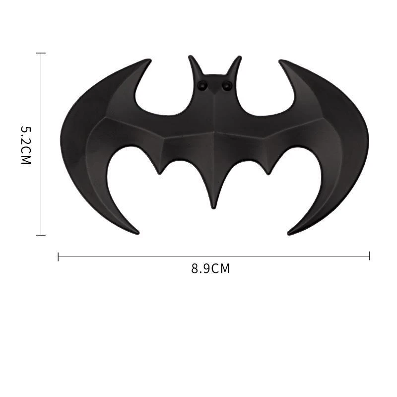 

Металлическая универсальная 3d-наклейка в виде летучей мыши из углеродного волокна