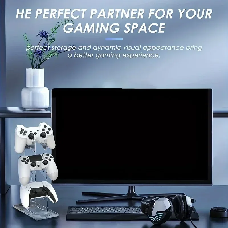 Универсальная трехслойная подставка для гарнитуры Подставка игровой консоли