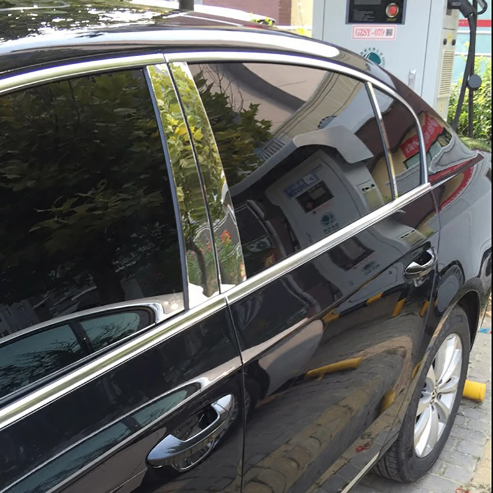 Фото Отделка окон из нержавеющей стали для Volkswagen Passat B6, от 2006 до 2011 №3