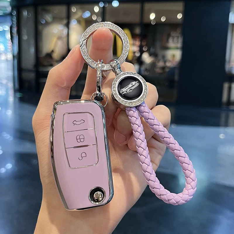 

Раскладной чехол для автомобильного ключа из ТПУ, чехол-брелок для Ford Focus 2 3 Ecosport C-Max S-Max Ka Mondeo Kuga Galaxy Fiesta, аксессуары