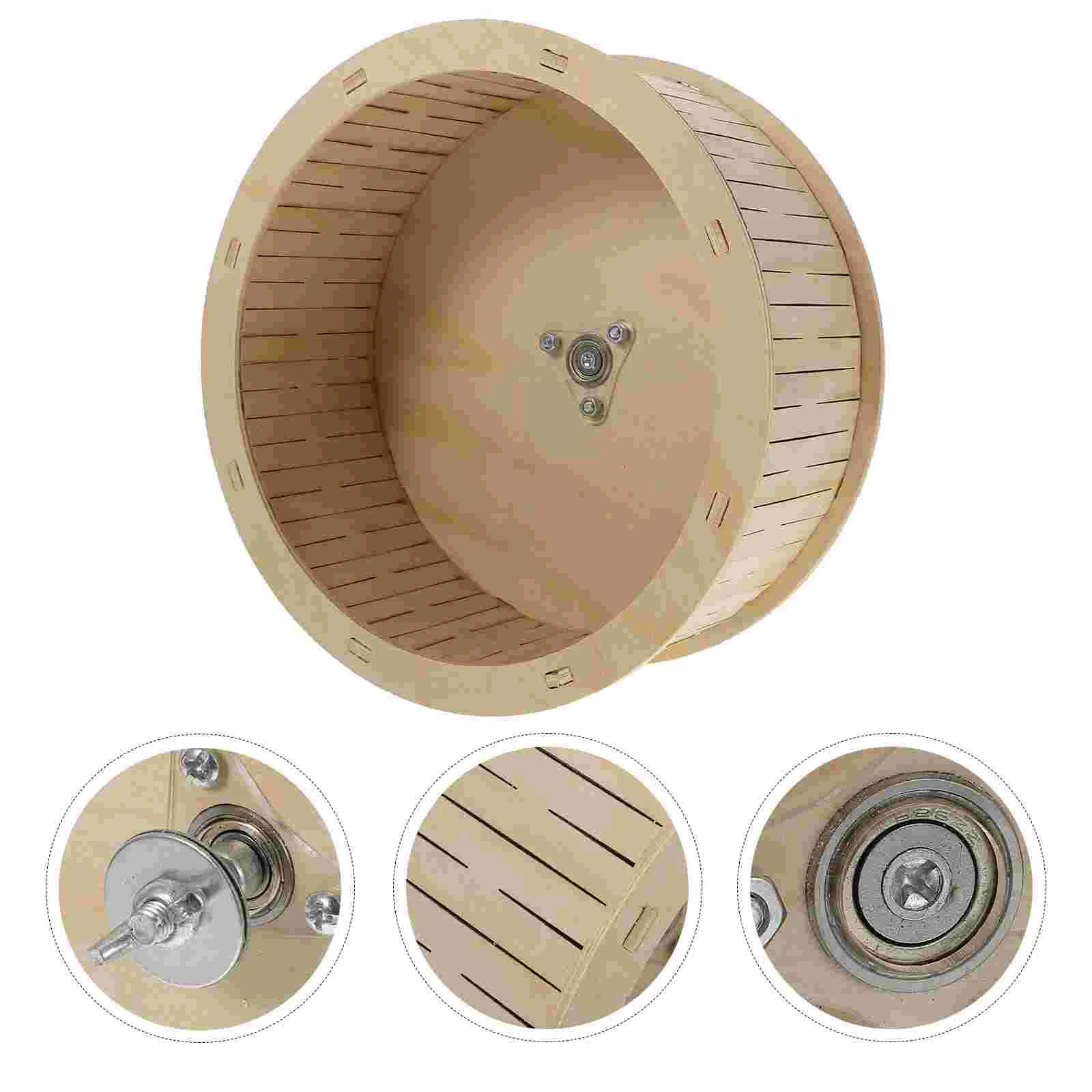 

Wheel Hamster Running Exercise Toy Guinea Chinchilla Silent Toys Jogging Roller Animal Hedgehog Mice Large Wood Cage Wooden