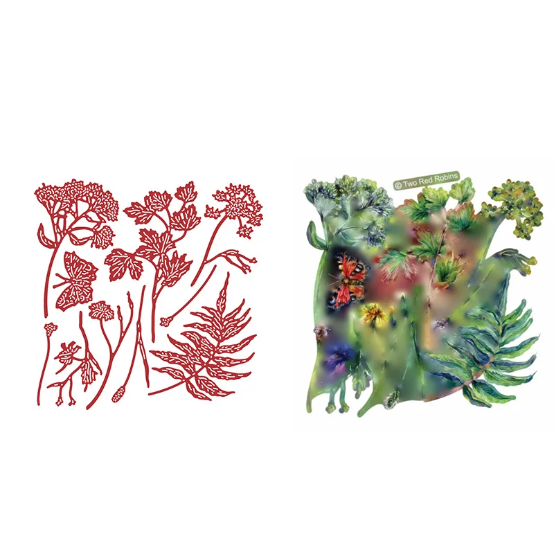 

Motley Grasses Die Set Metal Cutting Dies For Scrapbooking Paper Craft Handmade Card Album Punch Art Cutter 2022 New