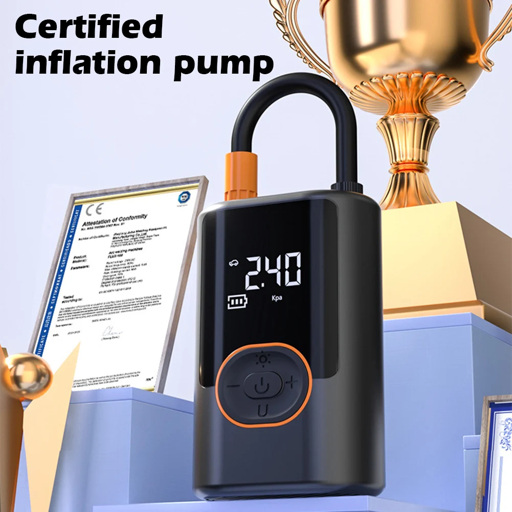 Компрессор автомобильный Аккумуляторный с USB-выходом 100 Вт