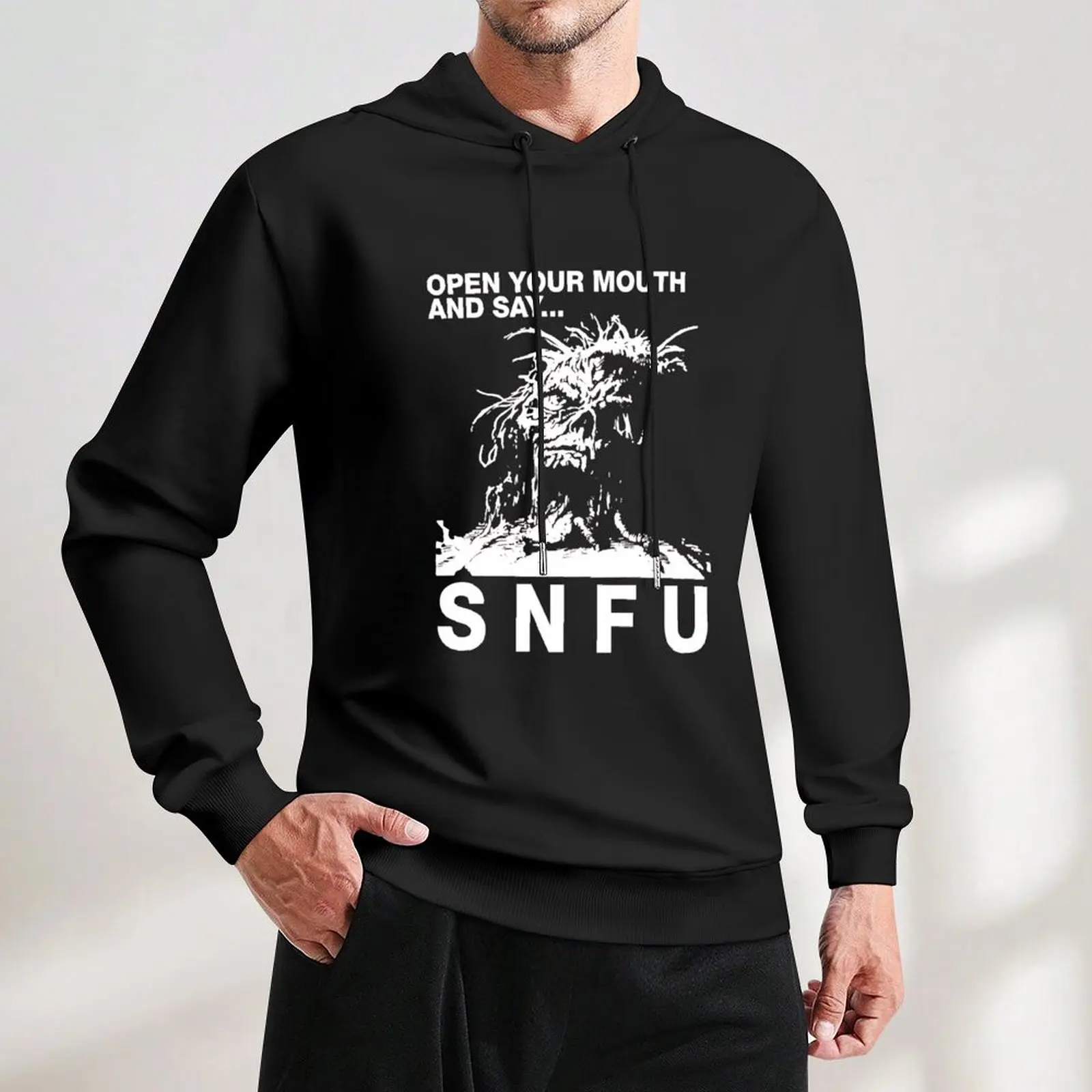SNFU Open Your Mouth пуловер с капюшоном мужской зимний свитер мужская осенняя одежда