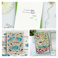 lively fish new metal cutting dies for 2022 scrapbook diary decoration embossing template diy greeting card handmade