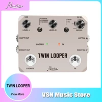 rowin twin looper electric guitar effect pedal loop station 11 types of play with 10 minutes of recording time true bypass