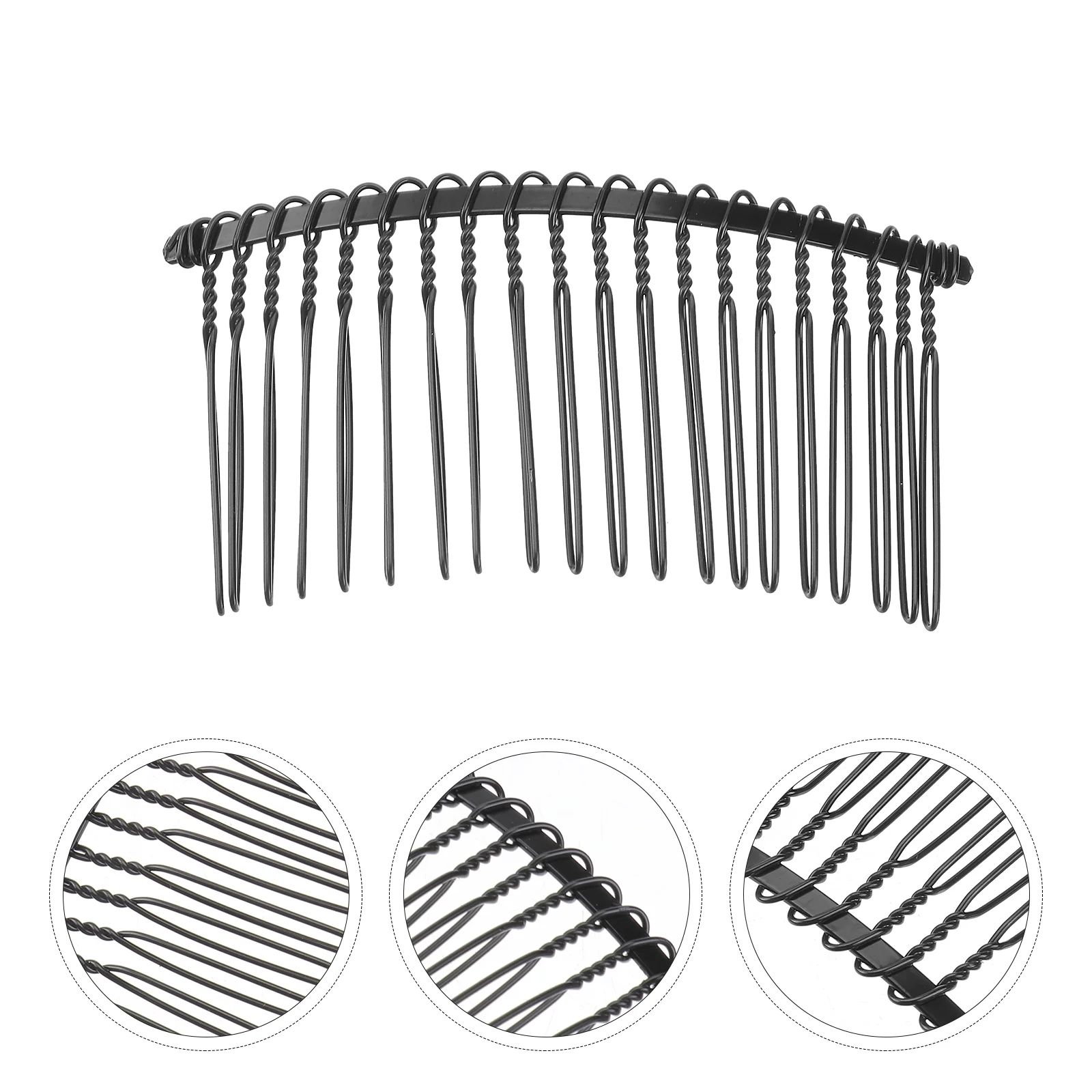 

Hair Comb Combs Metal Women Clips Clip Vintage Simple Bridal Accessories Slides Pin Wire Veil Decorative French Side Retro