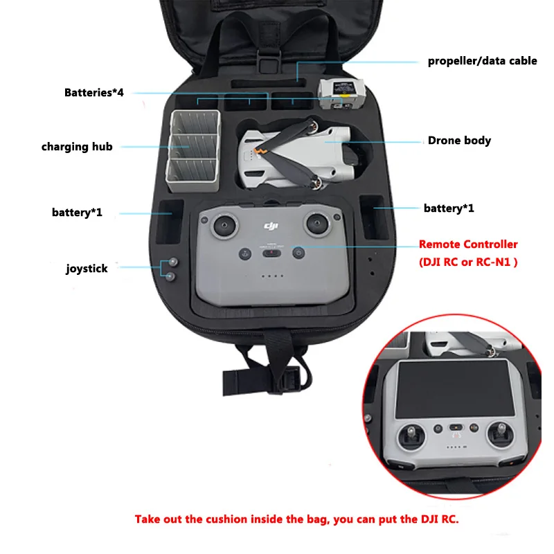Рюкзак для DJI Mini 3 Pro жесткая сумка водонепроницаемый Дорожный чехол