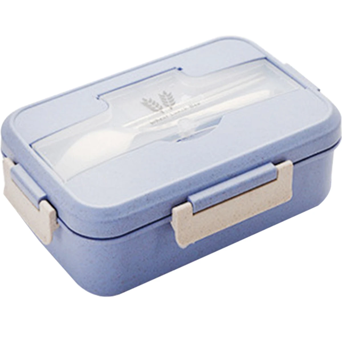 

Новый Ланч-бокс 1200 мл Bento с посудой, портативный контейнер для хранения пищи Bento с 3 отсеками, герметичный Ланч-бокс, многоразовый