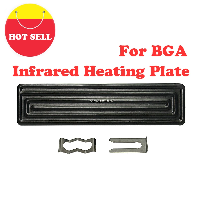 

Инфракрасная Нижняя керамическая нагревательная пластина 240*60 мм 600 Вт 220 В для ремонтной станции BGA, комплект для замены деталей