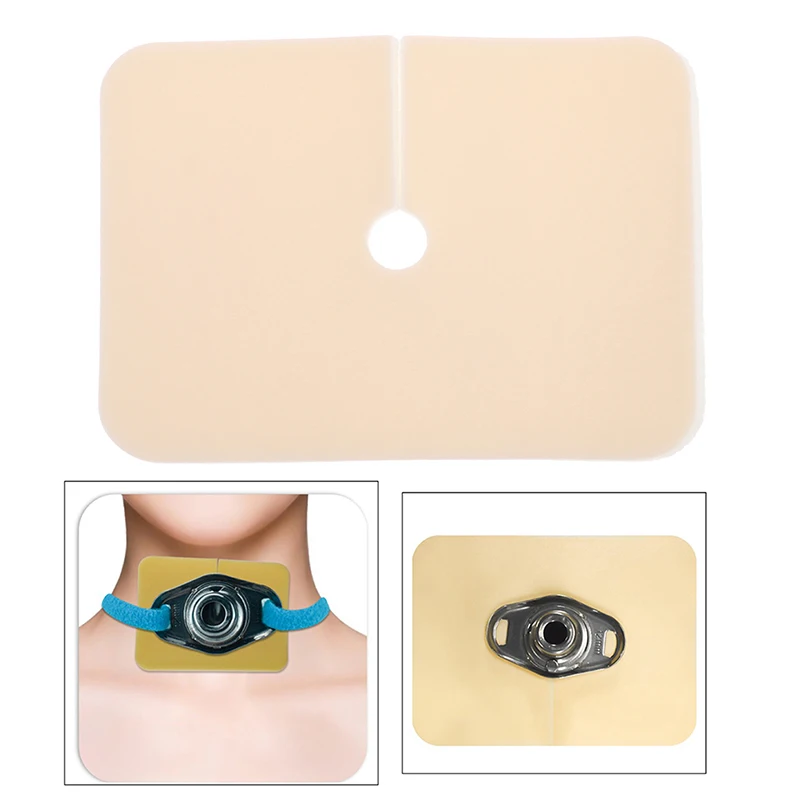 

1 шт. 9,5*7 см медицинская Удобная Ультрамягкая трубка для трахеальной фиксации, марлевая прокладка для трахеотомии