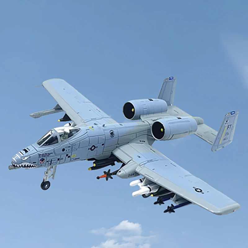 

Diecast American A-10A Militarized Combat Fighter Aircraft Alloy Model 1:100 Scale Toy Gift Collection Simulation Display