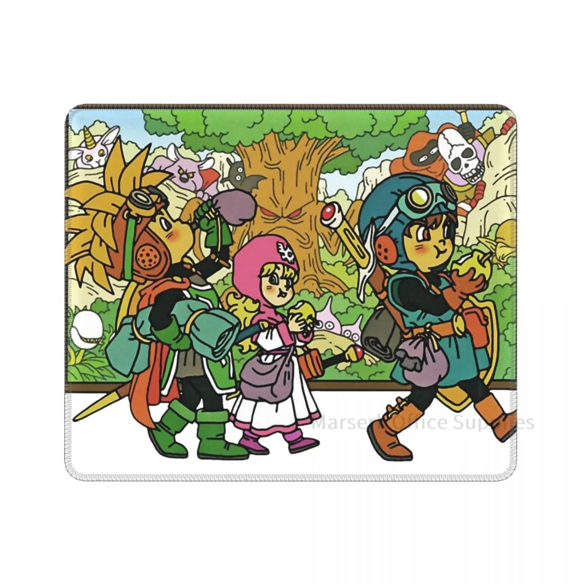 

Чехол для мыши DQ II, коврик для мыши Dragon Quest Dragonlord Hero, игровой Настольный коврик для клавиатуры, креативный Настольный коврик с блокировкой гр...