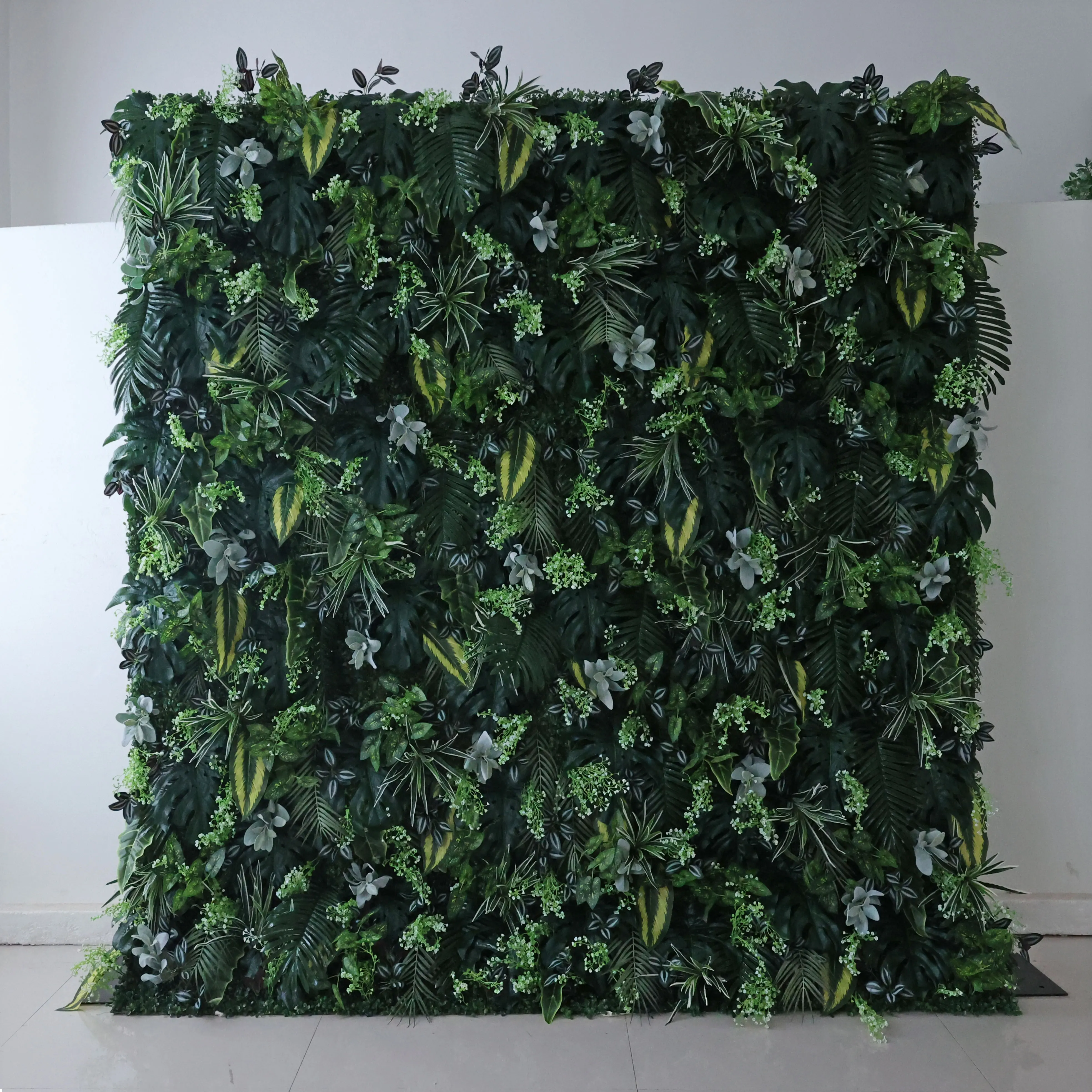 YuLiFlower на заказ зеленый рулон цветок настенная стойка высокое качество фон