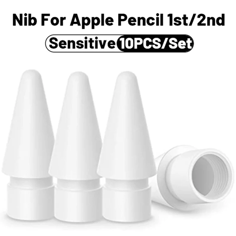 10-1 шт. сменные наконечники для Apple Pencil 1-го 2-го поколения IPencil гладкие запасные IPad