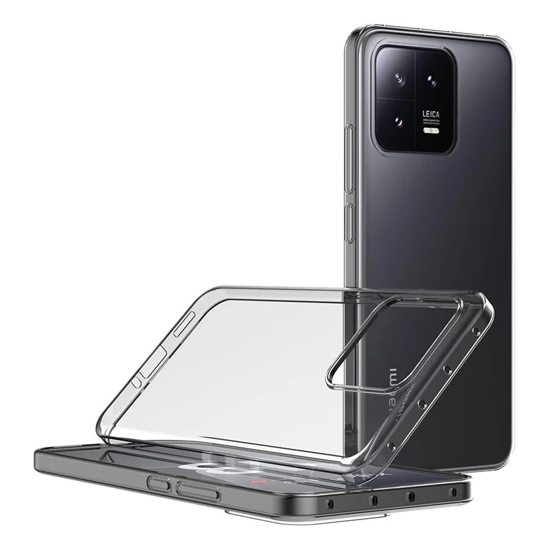 Прозрачный силиконовый мягкий чехол для Xiaomi 13 Pro Ультратонкий из ТПУ телефона