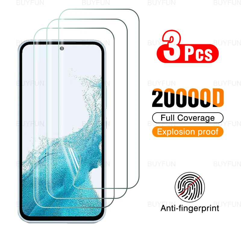 

3 шт., Гидрогелевая пленка HD для Samsung Galaxy A54 5G 6,6 дюйма, чехол с полным покрытием, Передняя Защитная мягкая пленка для Samsung Samsun A54 SM-A546V