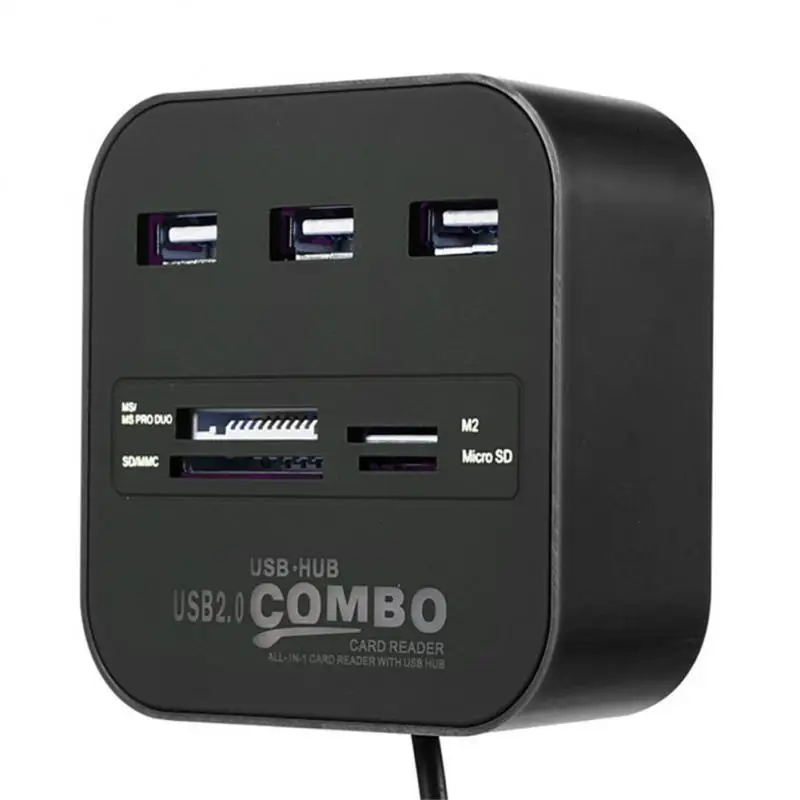 

Convenient 480mbps Usb Micro Card Reader Sd/tf Usb Splitter High Speed Portable Usb2.0 Hub For Laptop Computer Accessories