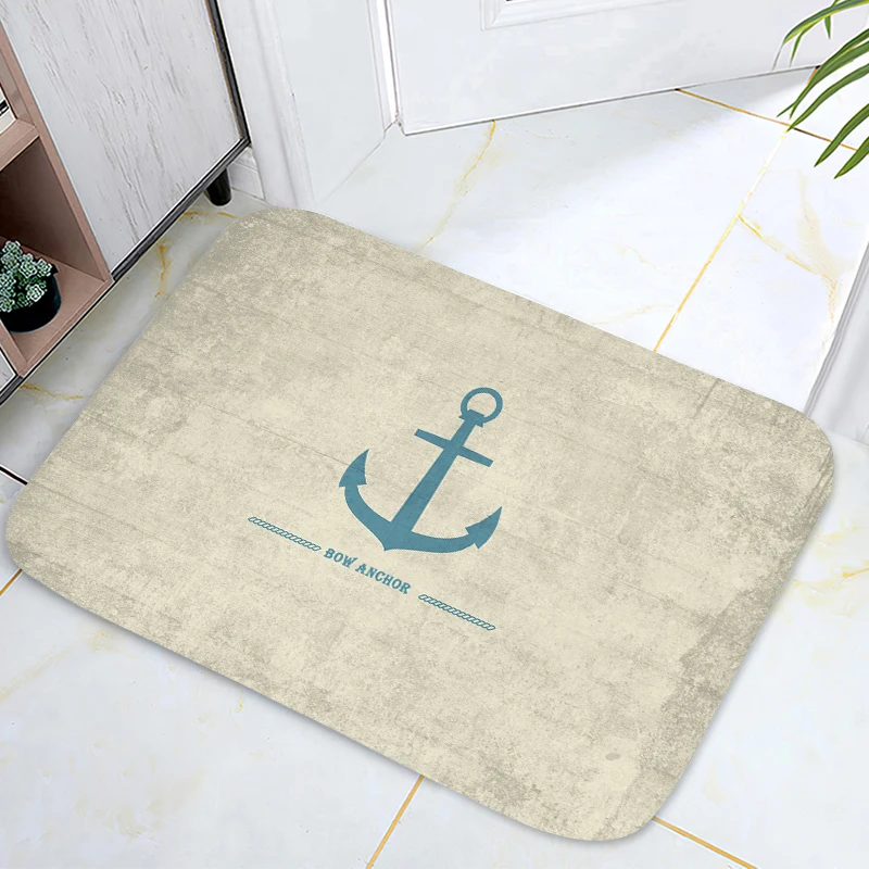

Коврик для ванной, коврик для детской комнаты, коврик с якорем для лодки, коврик для двери в гостиной, домашний декор, для кухни, ванной, молитвенный пол для детей