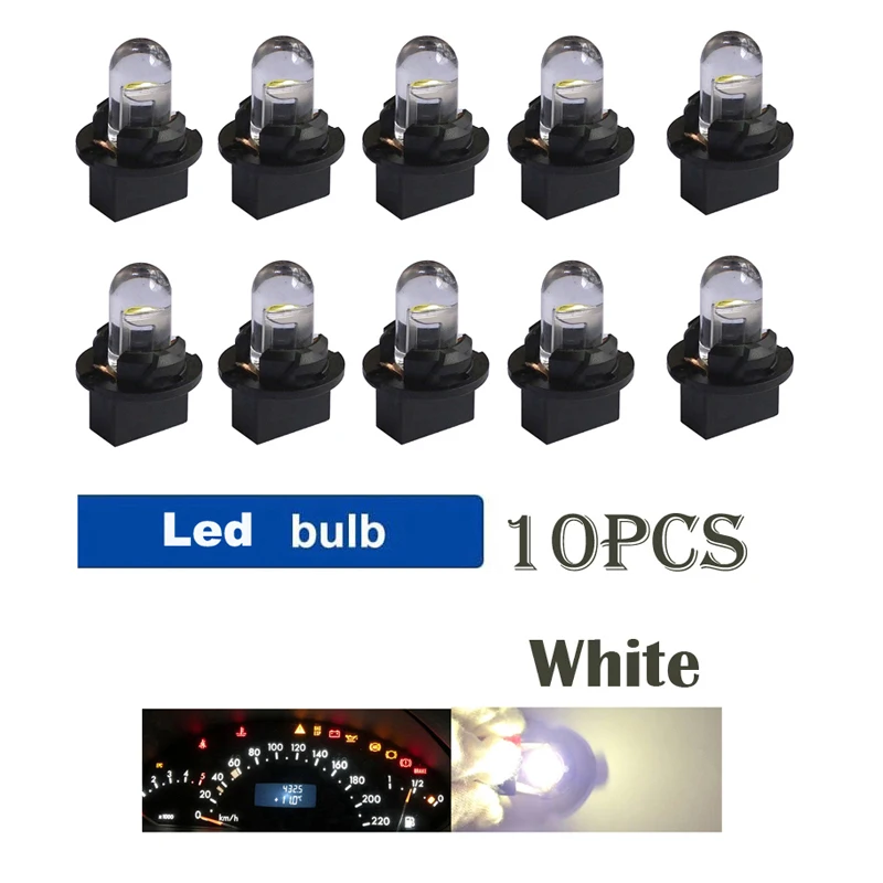10 шт. T10 W5W 194 168 Приборная панель Белый Синий Красный Зеленый Светодиодные лампочки Яркая панель Датчик Кластер Приборная панель Светодиодные лампочки
