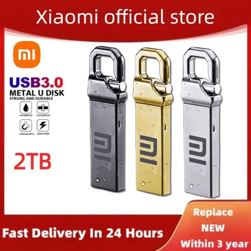 Xiaomi 2 ТБ Usb 3.0 Флэш-накопители Высокоскоростной 1 Металлический Pendrive Usb-накопитель