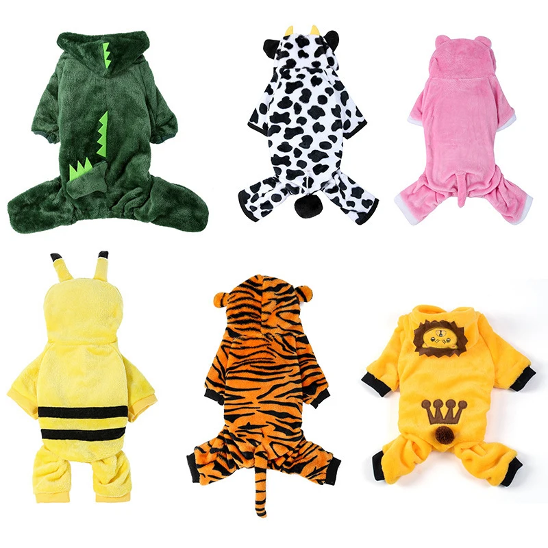 

Dog Clothes Cosplay Dog Cat Clothes Warm Dinosaur Tiger Pika Clothes Puppy Coat Puppy Clothes Pet Clothes Big Dog Hoodie