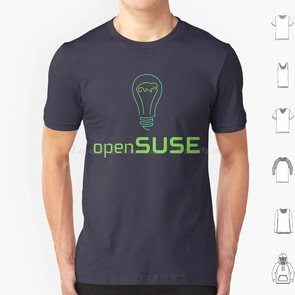 

Opensuse футболка хлопчатобумажная для мужчин и женщин, DIY принт Linux Opensuse