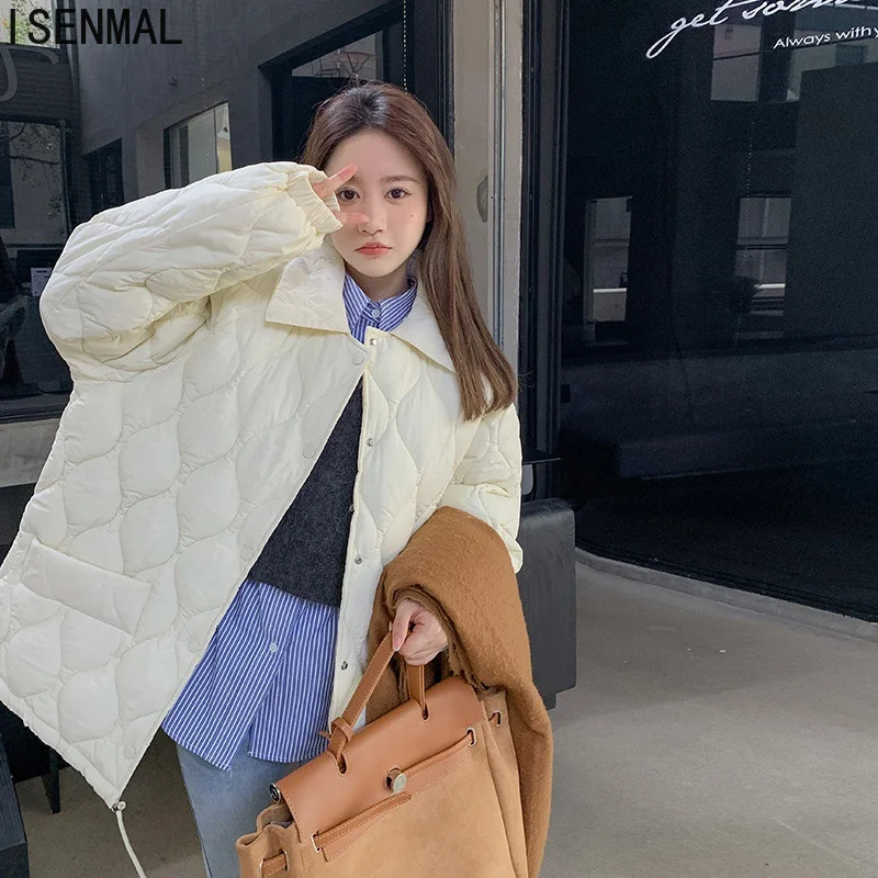 2022 New Winter Jacket Women Parkas Coat Fashion Solid Thick Warm Padded Coat Stand Collar Casual Winter Outwear Jacket parka