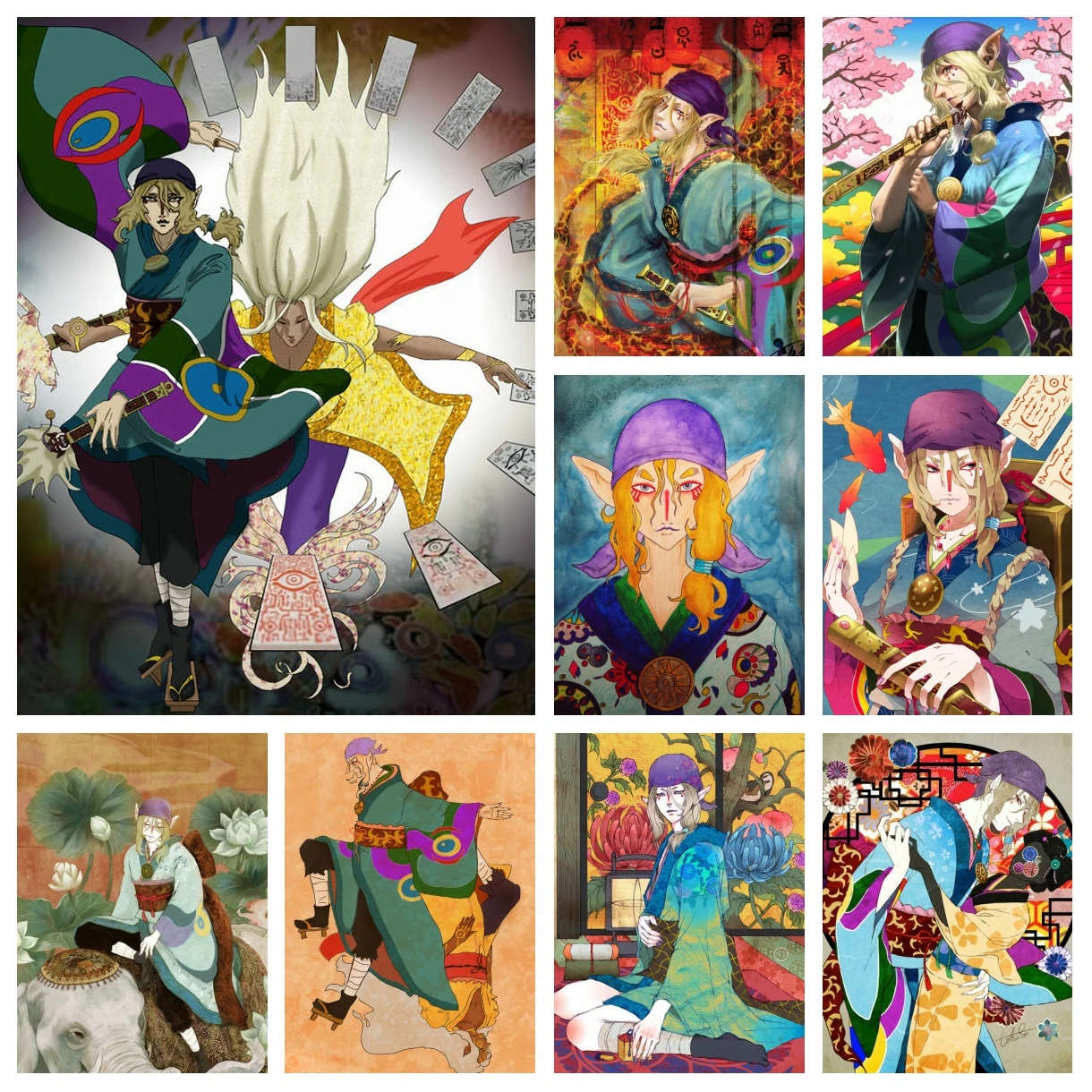 

DIY Anime Mononoke Kusuriuri Diamond Painting Accessories Japanese Cartoon Art Cross Stitch Embroidery Picture Mosaic Home Decor