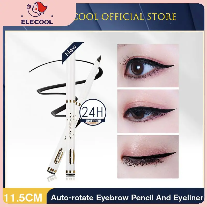 

Automatic Rotation Natural Eyebrow Pencil Eyeliner Waterproof Quick Dry Without Blooming Durable Classic Black Makeup Penci