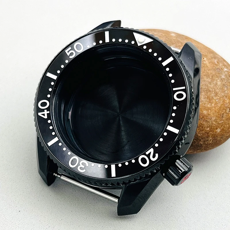 Seiko мод 42 мм PVD Черный SPB185 SPB187 керамический корпус с вставкой для часов подходит NH34