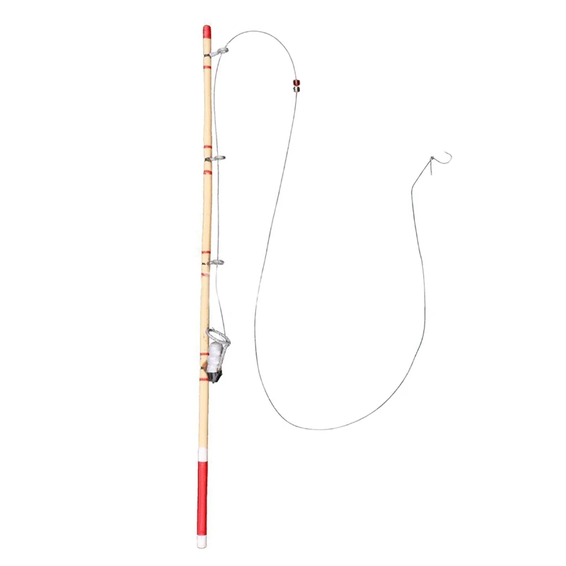 

1:12 Fishing Rod Pole Dollhouse Miniature Fishing Tool Model Toy Garden Decoration Seaside Accessories