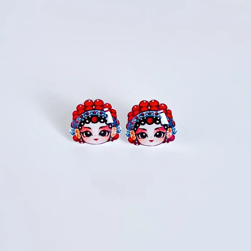 Original Chinese Sle National Fashion Flower Denier Ear Studs 2024 Internet Popular Women Earless Clip Suitable for New...