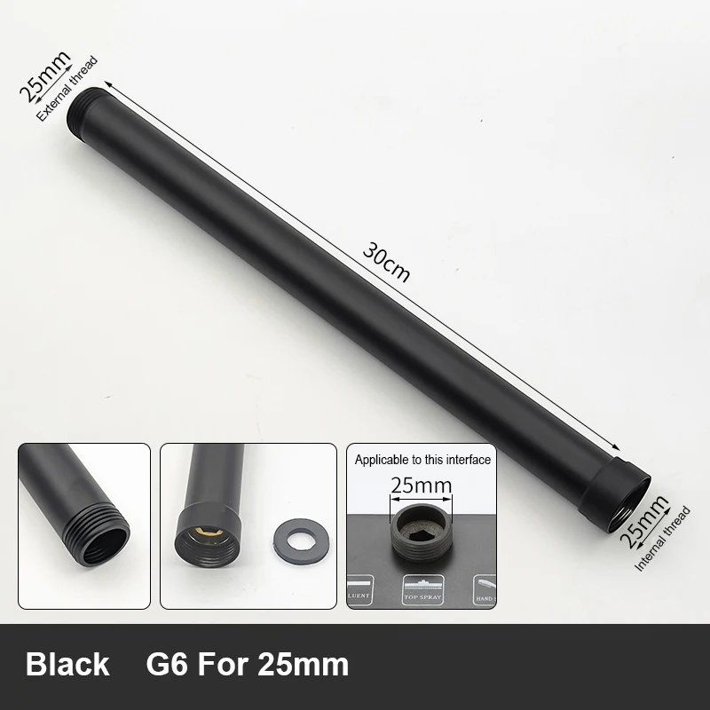 

Удлинитель душевой насадки Becola, соединительная труба для удлинителя прямой трубы, верхний спрей с подъемным стержнем из высокой нержавеющей стали