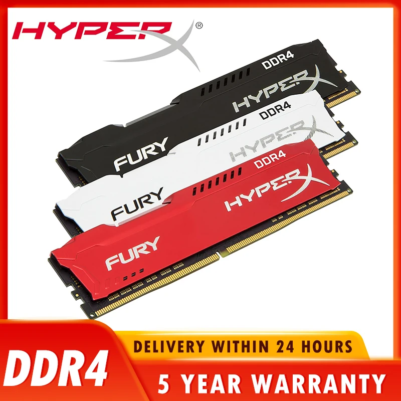 Оперативная память Hyperx Fury Ddr4 8 Гб/16 Гб/32 Гб Dram Dimm 288 ...