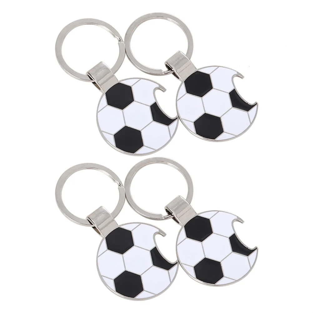 

10pcs Soccer Key Chain Pocket Beverage Novelty Opener Keyring Opener