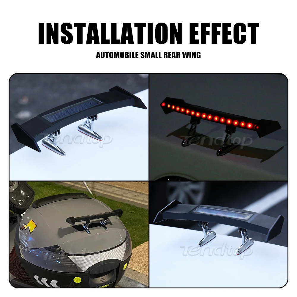 Автомобильный стоп-сигнал на солнечной батарее светодиодный спойлер мини-датчик